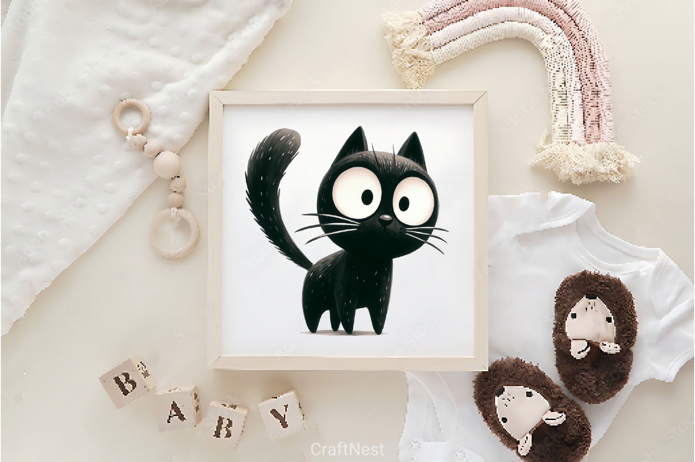 Funny Black Cats Cute Cat Clipart Bundle 2