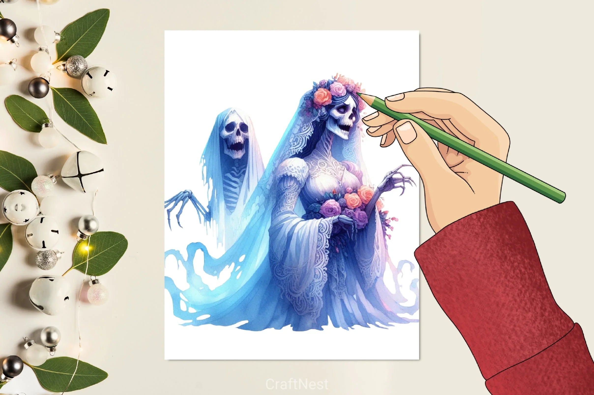 Ghost Bride Clipart Bundle - CraftNest - Digital Crafting and Art