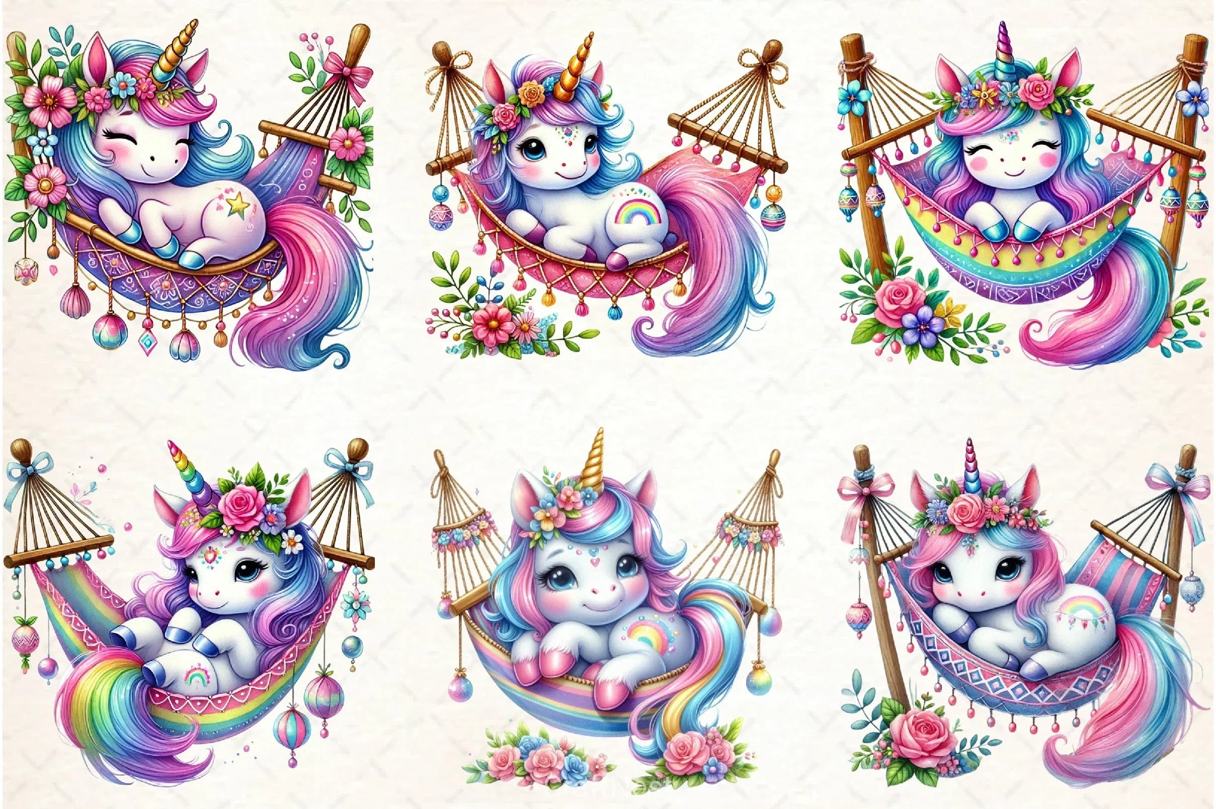 Unicorn Clipart Bundle - CraftNest - Digital Crafting and Art