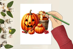 Halloween Pumpkin Bread Clipart Bundle - CraftNest - Digital Crafting and Art