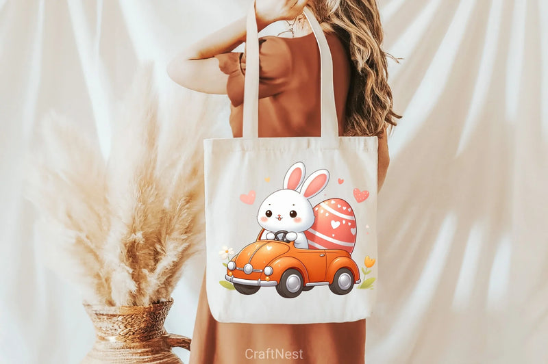 Bunny Truck Valentine Clipart Bundle - CraftNest - Digital Crafting and Art