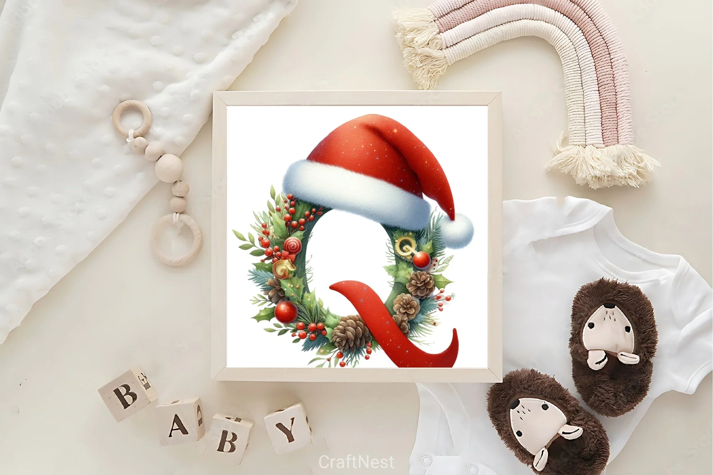 Christmas Alphabet Clipart Bundle 1 - CraftNest - Digital Crafting and Art