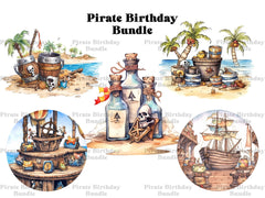 Pirate Birthday Clipart - CraftNest