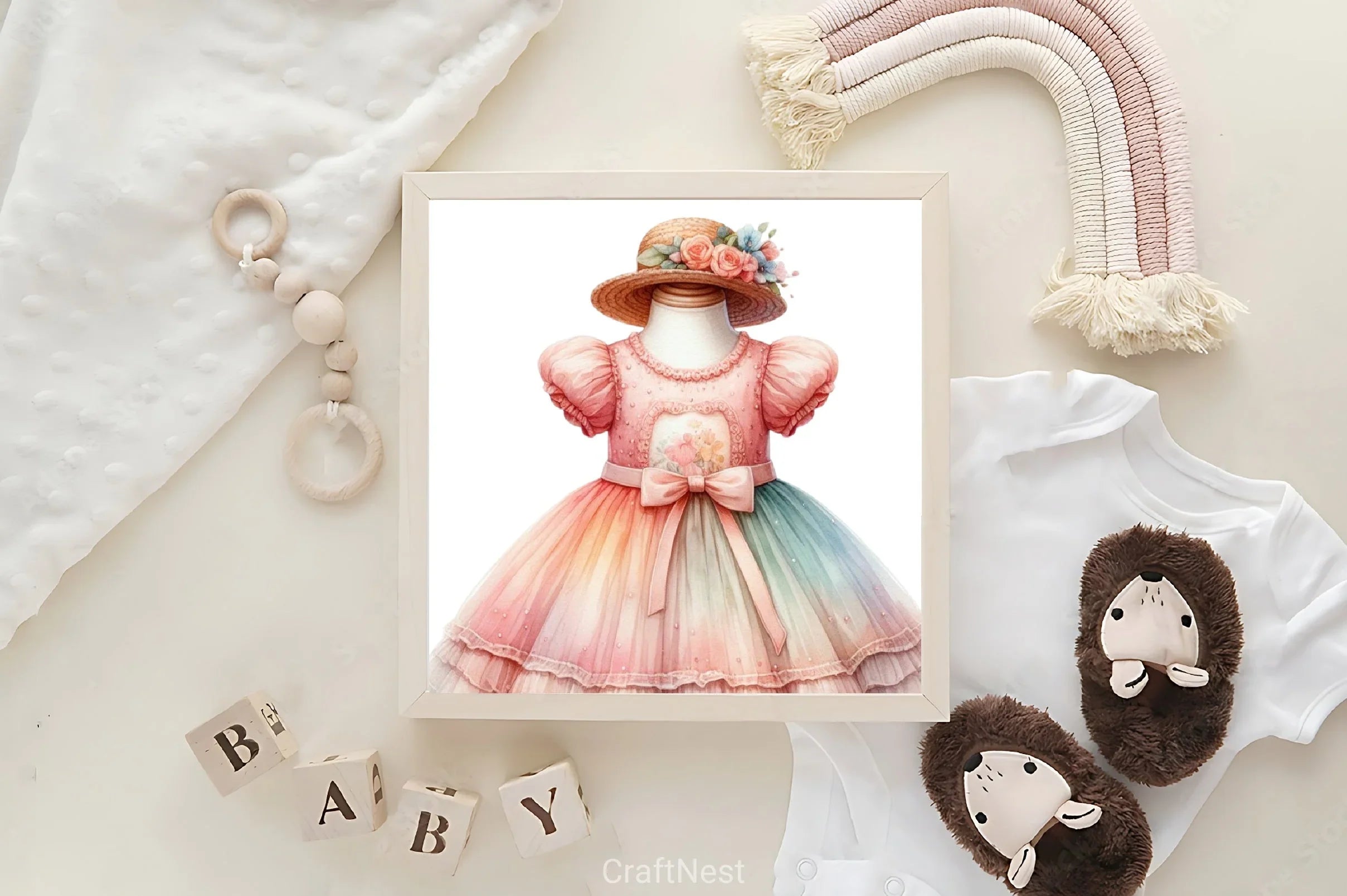 Pastel Baby Clothes Clipart Bundle - CraftNest - Digital Crafting and Art