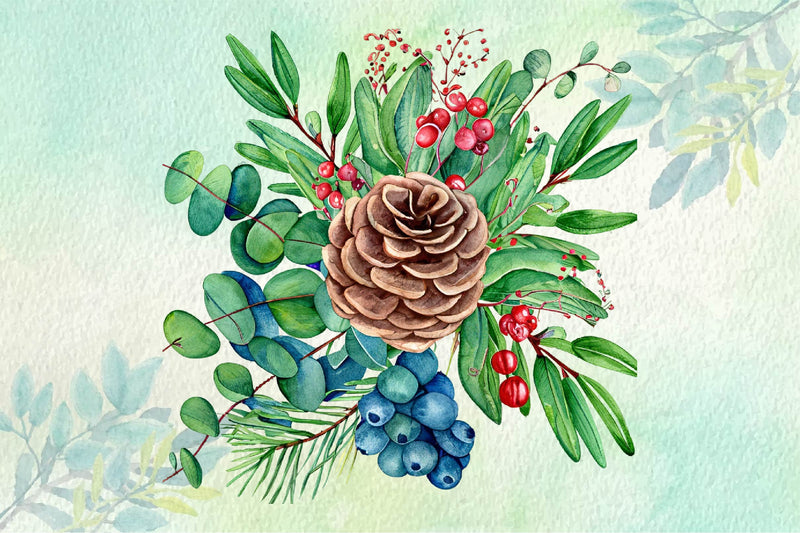 Poinsettia Leaves Clipart Bundle - CraftNest - Digital Crafting and Art