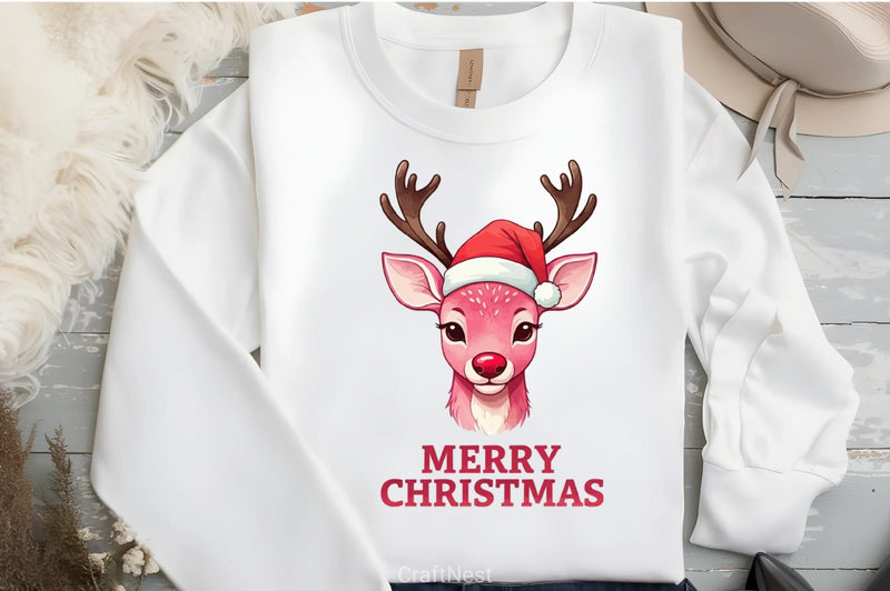 Reindeer Christmas Clipart Bundle - CraftNest - Digital Crafting and Art