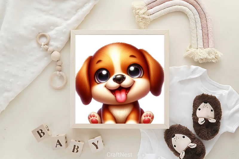 Cute Puppy Clipart Bundle 1 - CraftNest - Digital Crafting and Art
