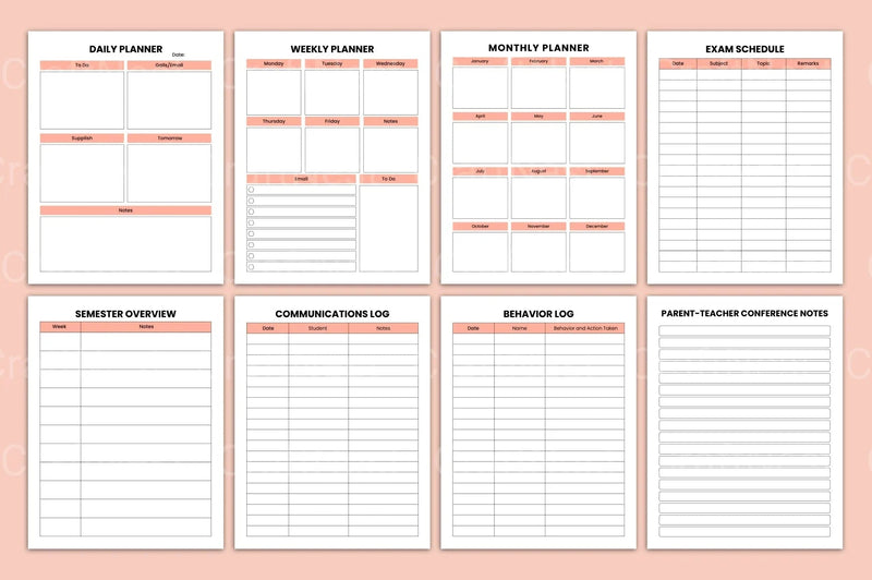 Teacher Management Binder for Effective Classroom Organization - CraftNest - Digital Crafting and Art