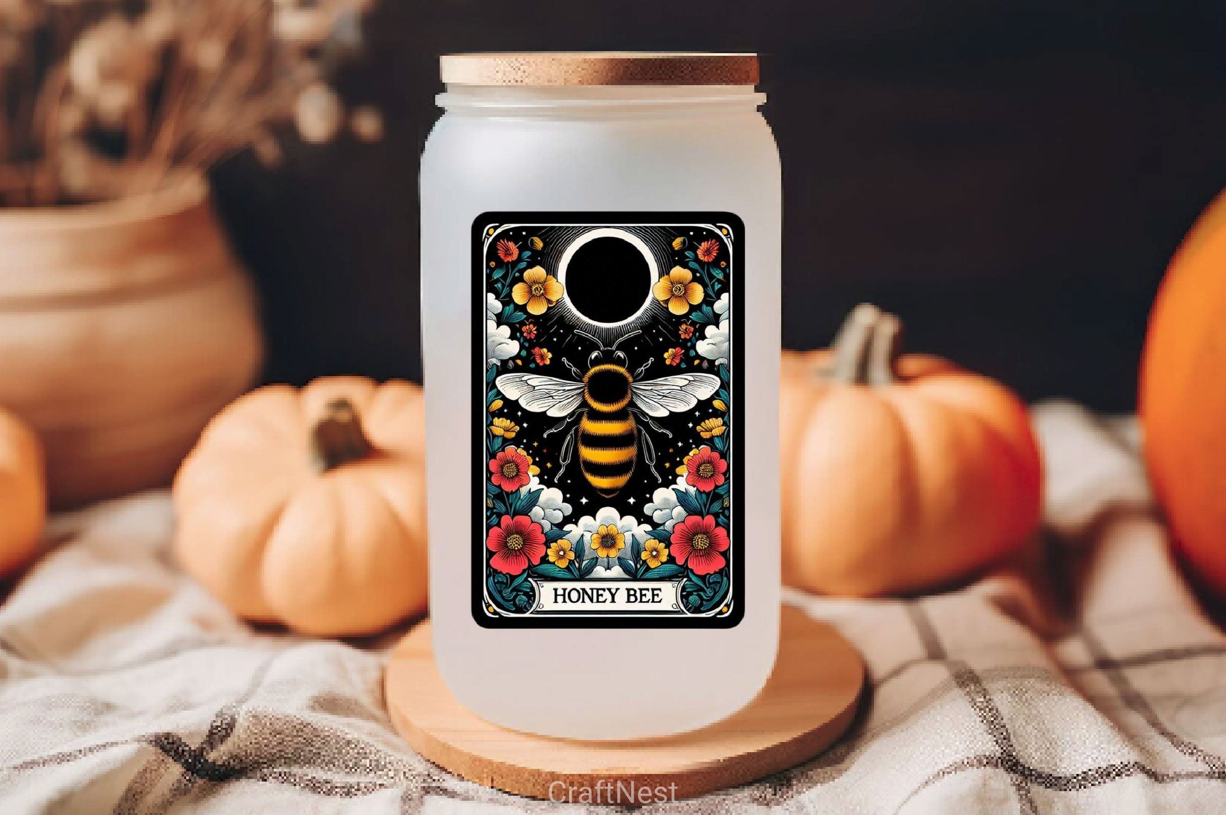 Honey Bee Tarot Card Clipart Bundle 6