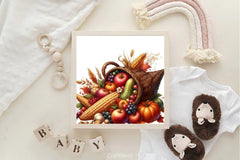 Autumn Harvest Basket Clipart Bundle - CraftNest - Digital Crafting and Art