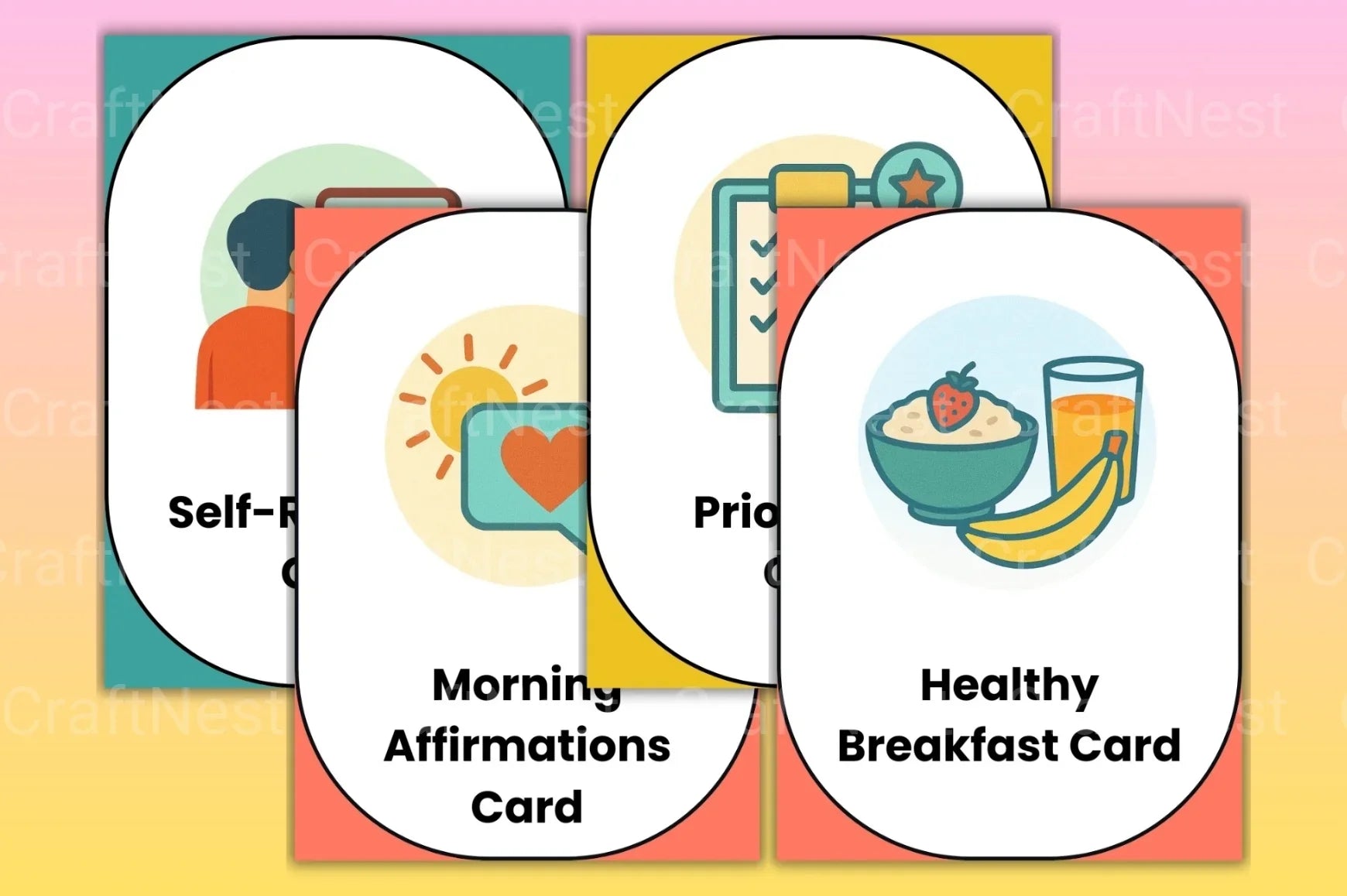 Daily Routine Cards for Kids - CraftNest - Digital Crafting and Art