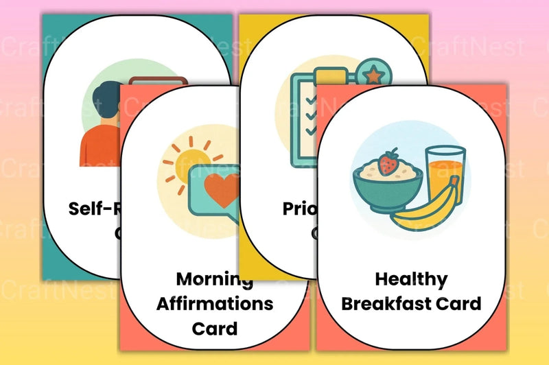 Daily Routine Cards for Kids - CraftNest - Digital Crafting and Art