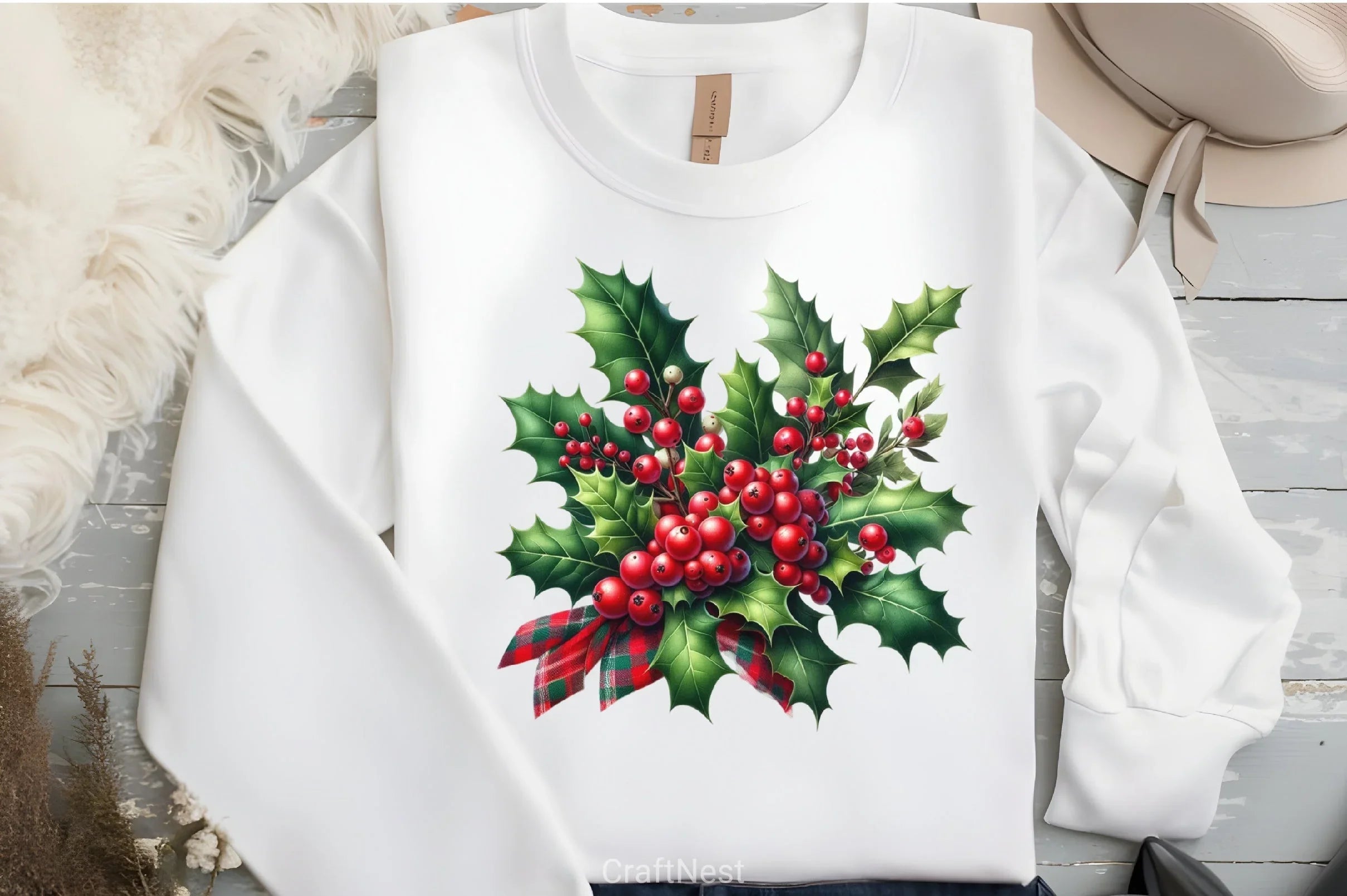 Red & Green Plaid Christmas Clipart Bundle - CraftNest - Digital Crafting and Art