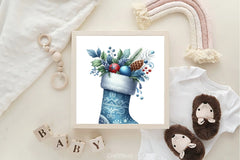 Blue Christmas Clipart Bundle 3 - CraftNest - Digital Crafting and Art