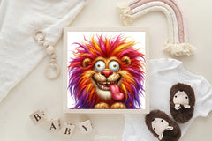 Funny Crazy Lion Clipart Bundle - CraftNest - Digital Crafting and Art