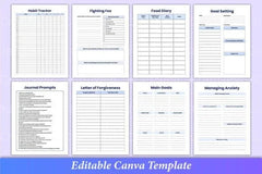 Mental Health Worksheets Collection - CraftNest - Digital Crafting and Art