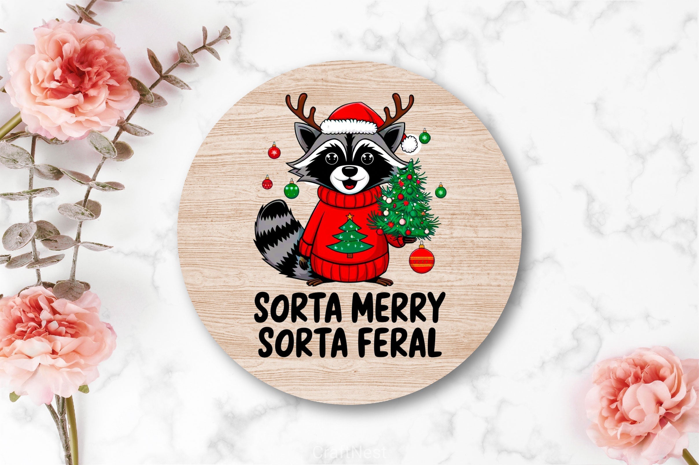 Sorta Santa Sorta Feral Christmas Feral Clipart Bundle