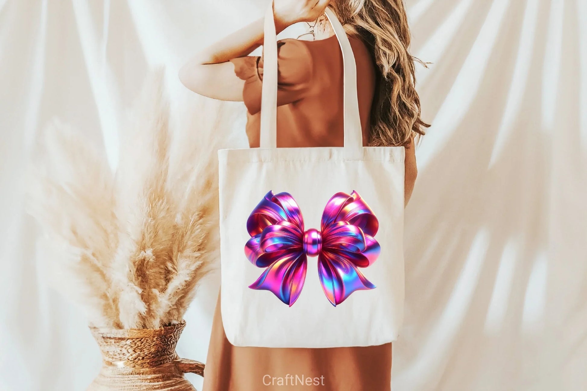 Shiny Pink & Purple Bow Clipart Bundle - CraftNest - Digital Crafting and Art