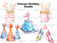 Princess Birthday Clipart - CraftNest