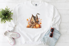 Cute Pumpkin House Clipart Bundle - CraftNest - Digital Crafting and Art