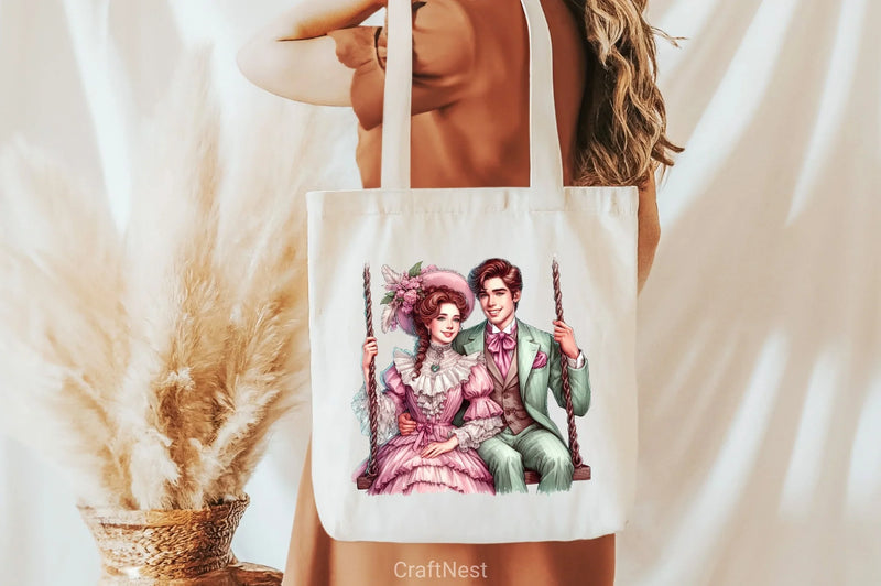 Valentine Romantic Couple Clipart Bundle 3 - CraftNest - Digital Crafting and Art