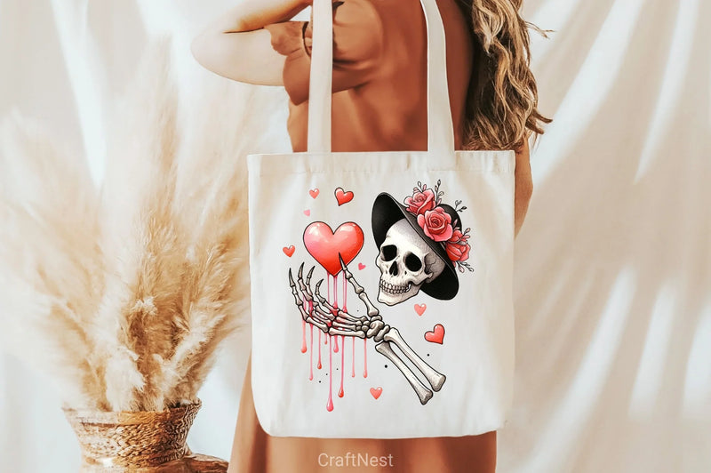 Valentine Skeleton Clipart Bundle 6 - CraftNest - Digital Crafting and Art