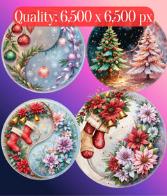 Yin Yang Christmas Clipart Bundle - CraftNest - Digital Crafting and Art