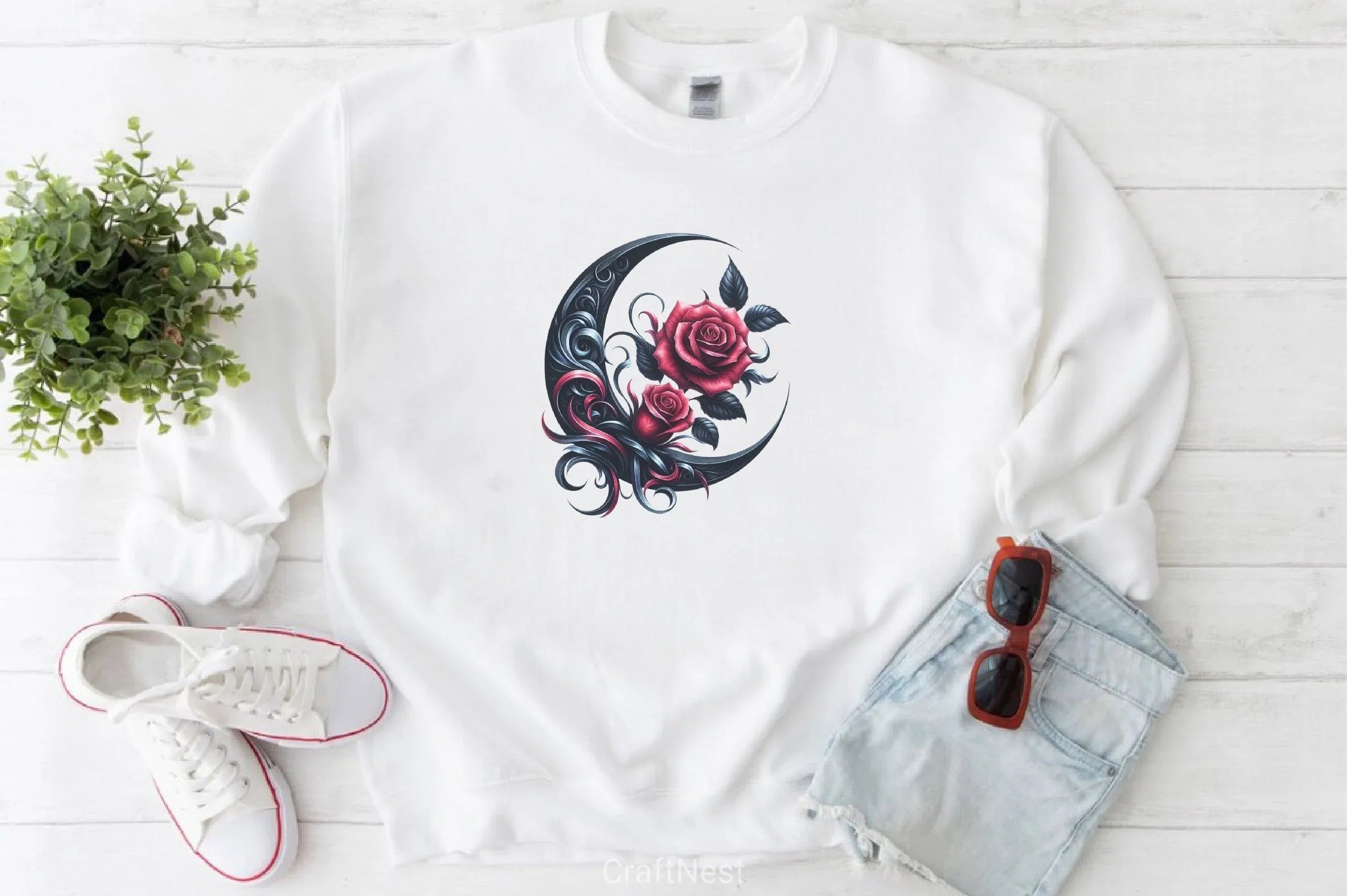 Gothic Crescent Clipart Bundle - CraftNest - Digital Crafting and Art