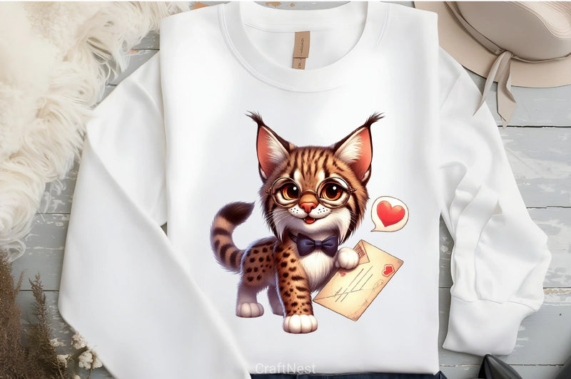 Valentine's Day Lynx Clipart Bundle - CraftNest - Digital Crafting and Art