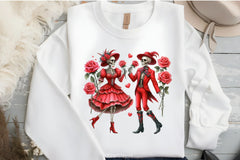 Valentine Skeletons Couple Clipart Bundle - CraftNest - Digital Crafting and Art