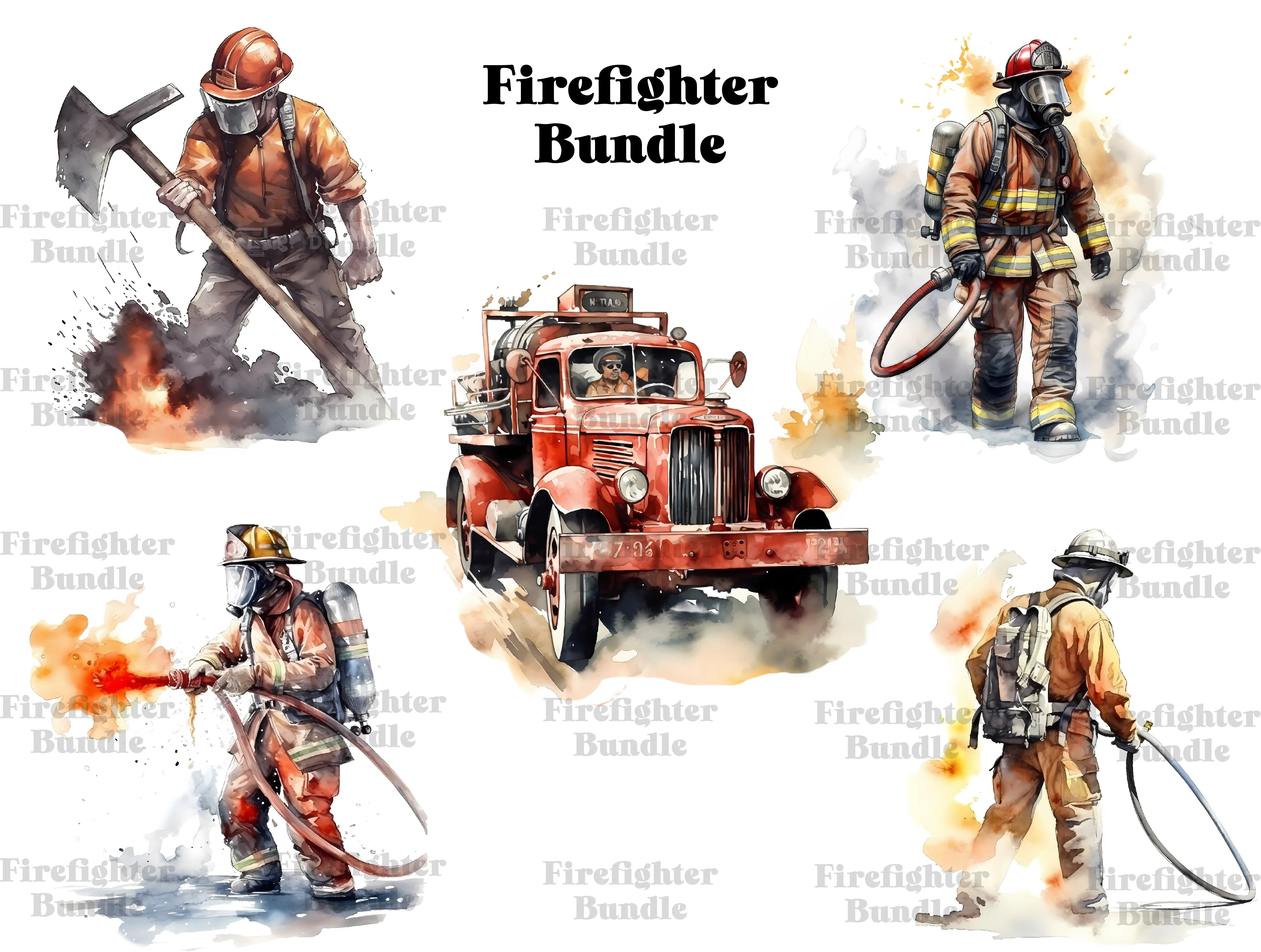 Firefighter Clipart - CraftNest