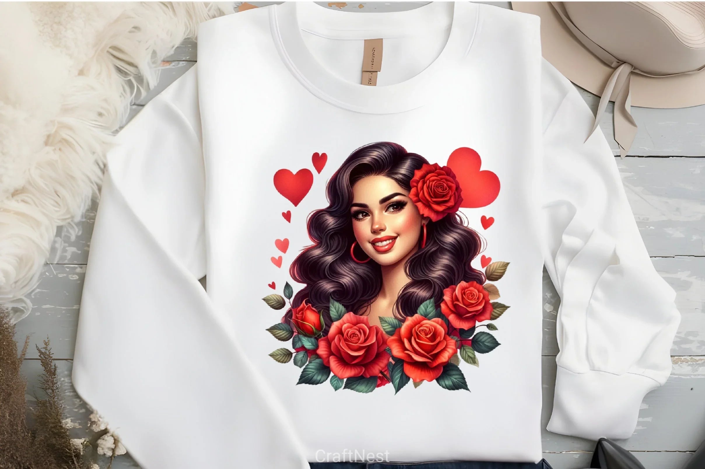 Valentine's Day Girl Clipart Bundle 4 - CraftNest - Digital Crafting and Art