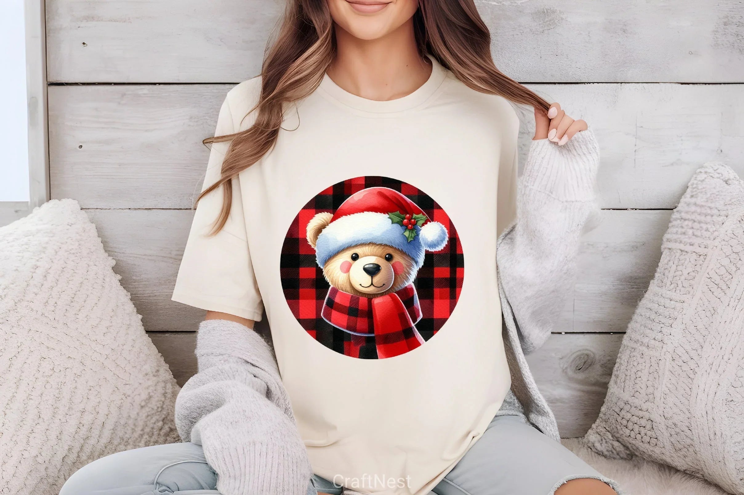 Bear Christmas Clipart Bundle - CraftNest - Digital Crafting and Art