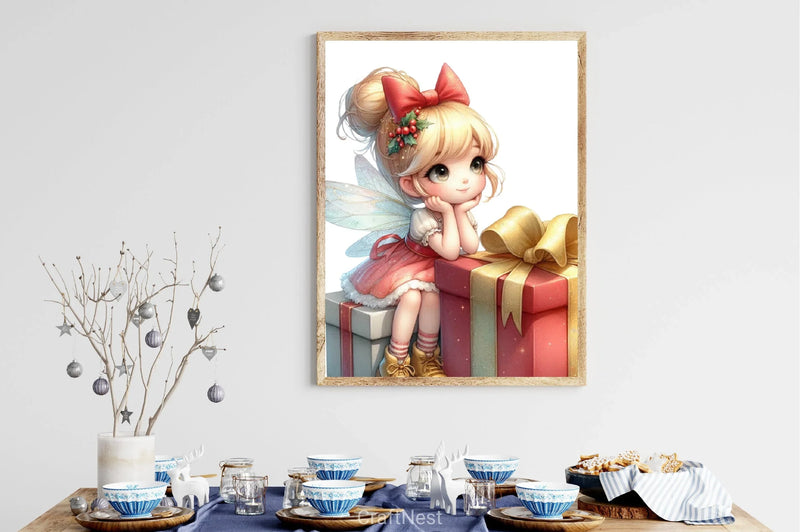 Christmas Fairy Clipart Bundle 4 - CraftNest - Digital Crafting and Art