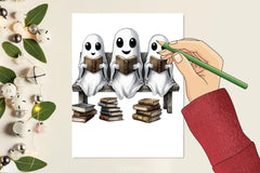 Halloween Ghost Book Clipart Bundle - CraftNest - Digital Crafting and Art