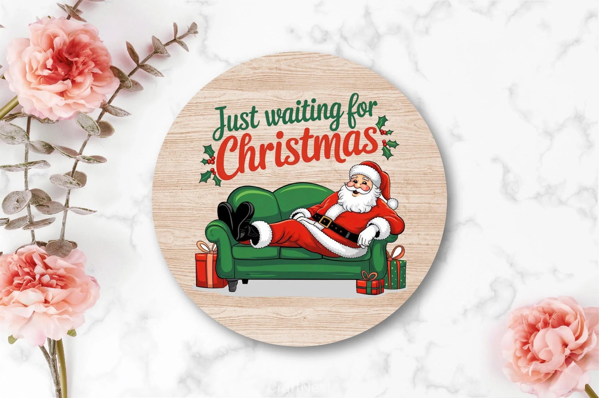 Just Waiting For Christmas Retro Clipart Bundle 3 - CraftNest - Digital Crafting and Art