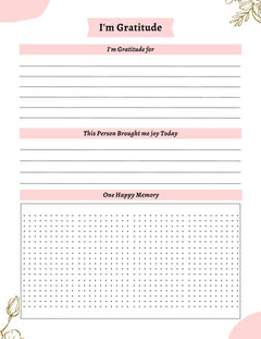 Gratitude Journal KDP Planner - CraftNest - Digital Crafting and Art