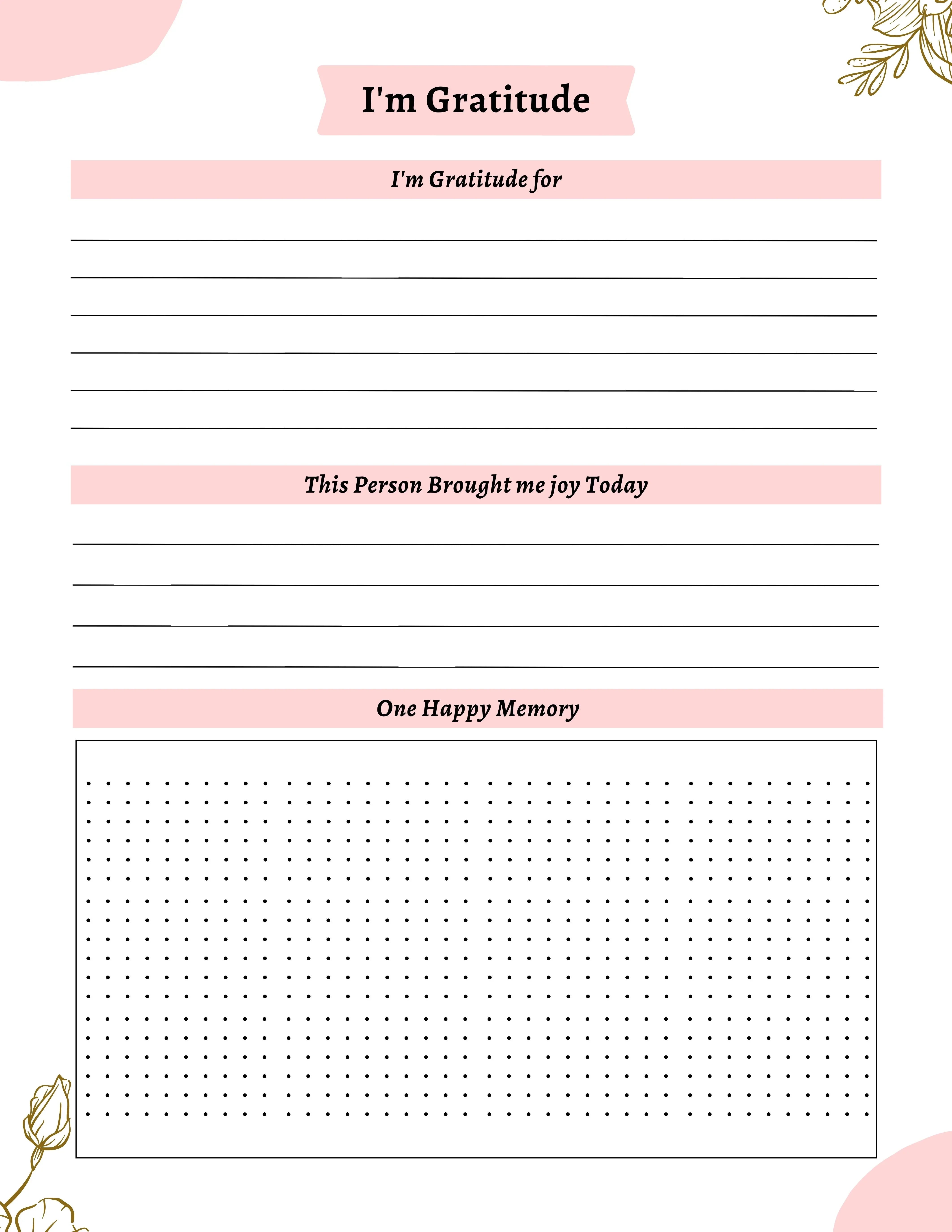 Gratitude Journal KDP Planner - CraftNest - Digital Crafting and Art