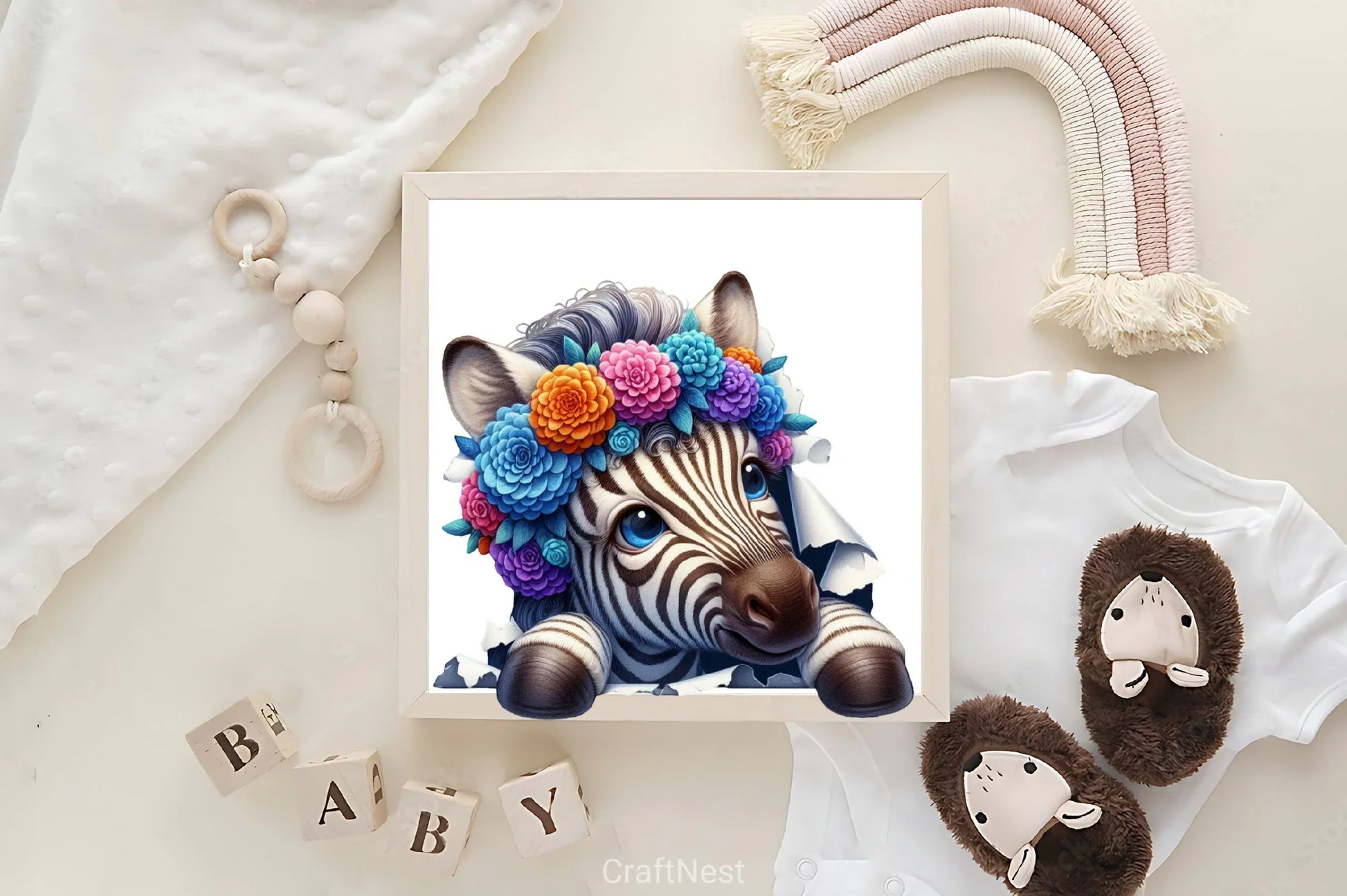 Zebra Peeking Clipart Bundle - CraftNest - Digital Crafting and Art