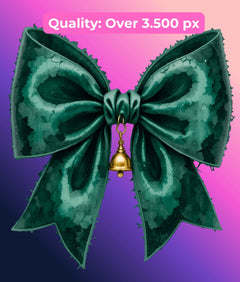 Messy Coquette Holiday Bows Clipart Bundle - CraftNest - Digital Crafting and Art