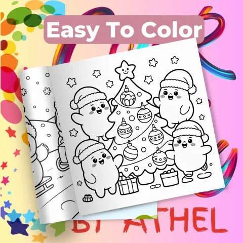 Whimsical Christmas Coloring Books Bundle - CraftNest - Digital Crafting and Art