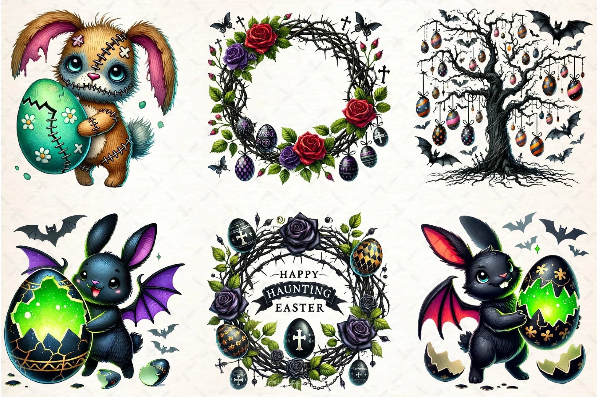 Gothic Easter Clipart Bundle 1 - CraftNest - Digital Crafting and Art