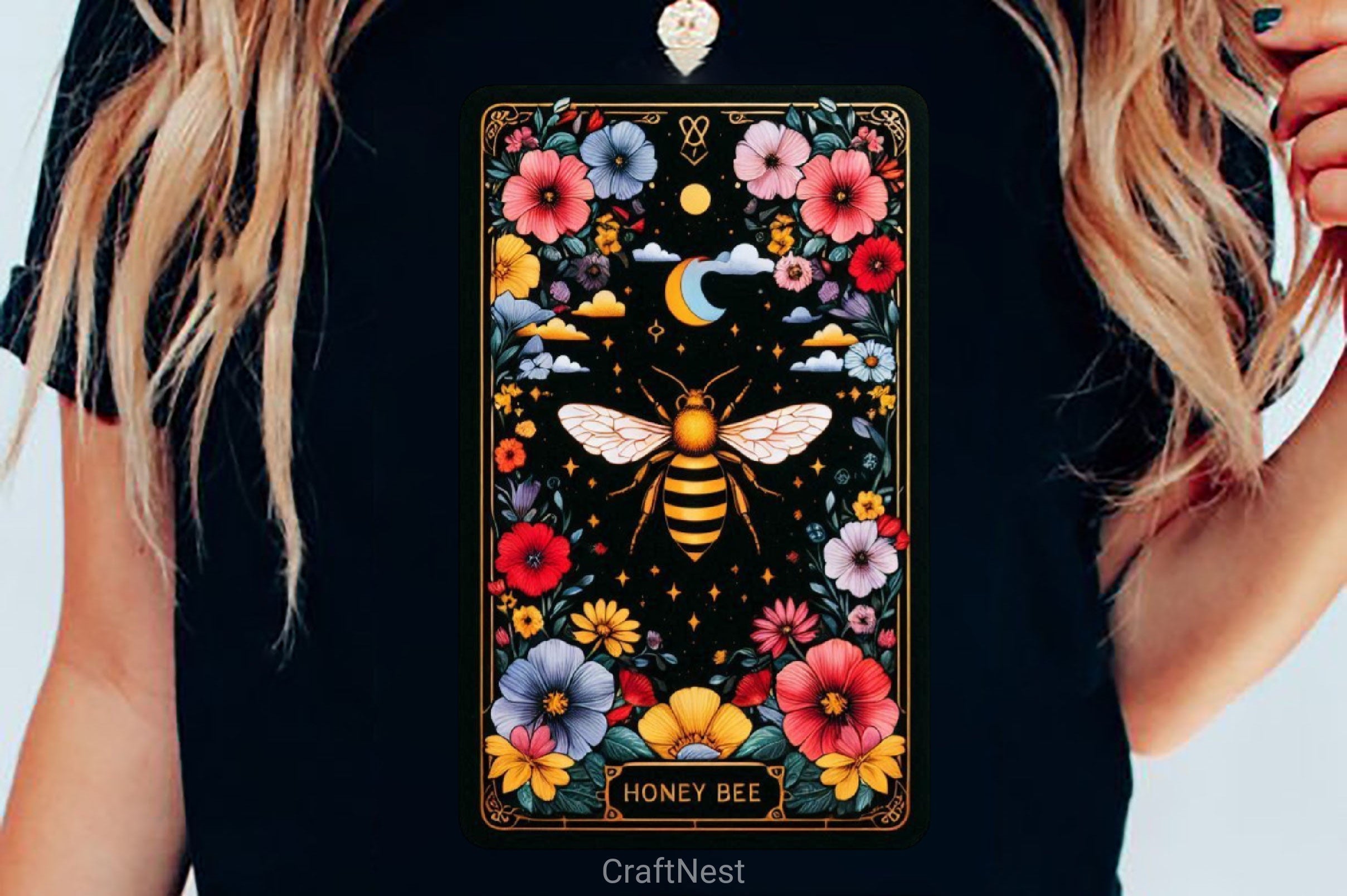 Honey Bee Tarot Card Clipart Bundle 9