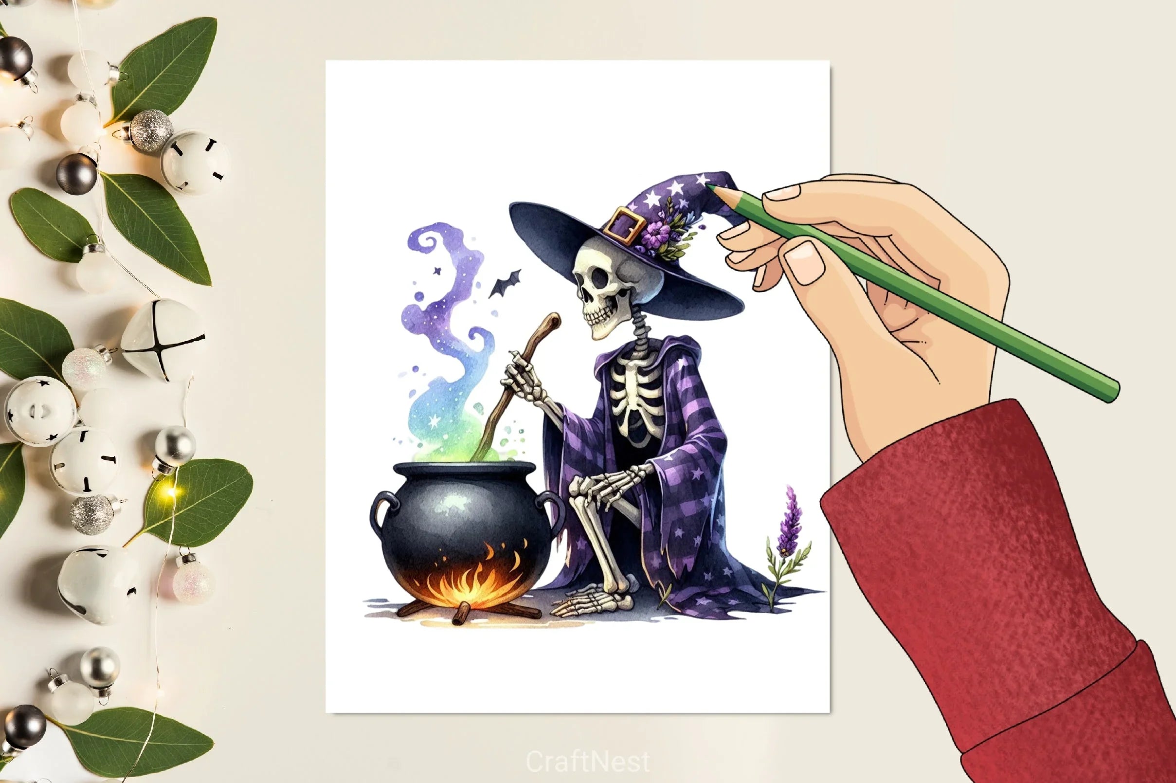 Skeleton Halloween Clipart Bundle - CraftNest - Digital Crafting and Art