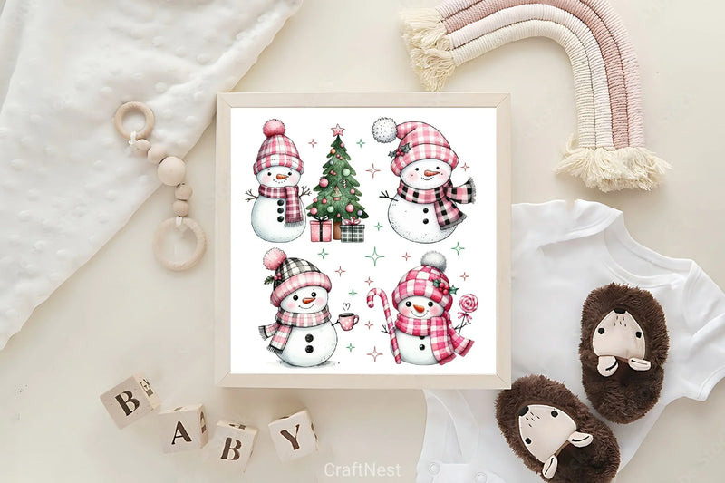 Christmas Snowman Clipart Bundle 12 - CraftNest - Digital Crafting and Art
