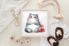 Valentine's Fat Cat Clipart Bundle - CraftNest - Digital Crafting and Art