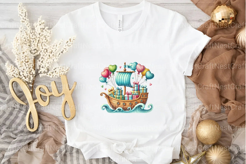 Valentine Ship Clipart Bundle - CraftNest - Digital Crafting and Art