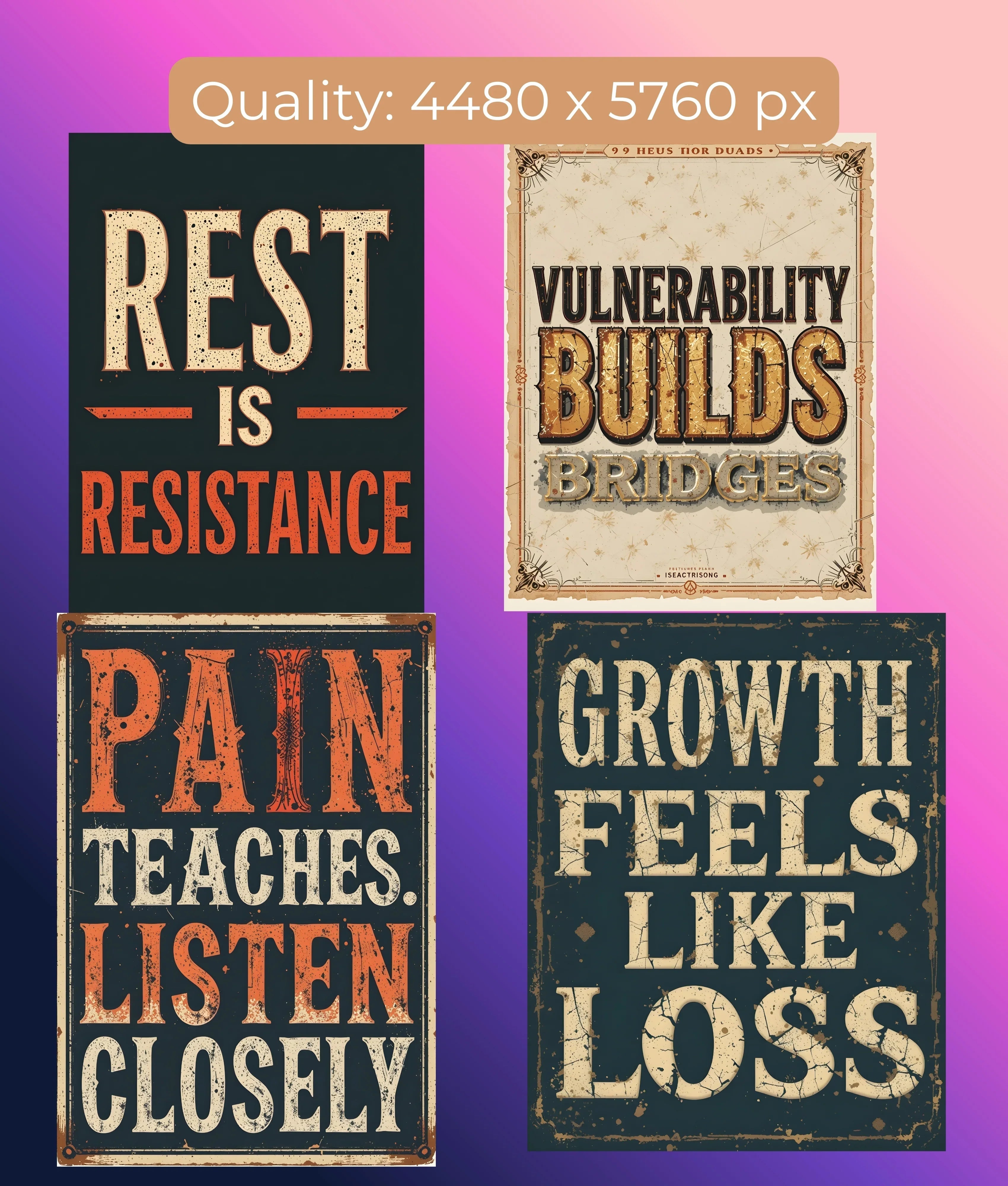 Inspirational Quotes Wall Art Bundle - CraftNest - Digital Crafting and Art