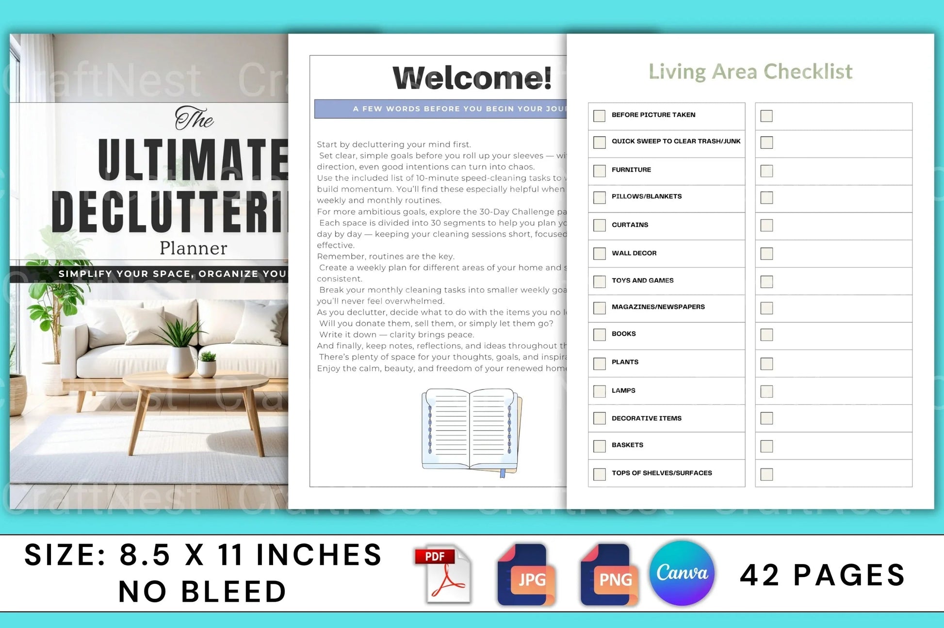 The Ultimate Decluttering Planner - CraftNest - Digital Crafting and Art