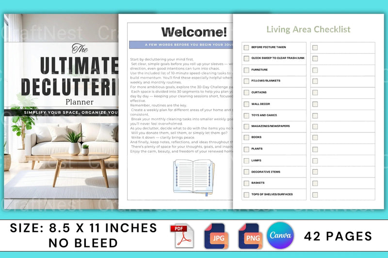 The Ultimate Decluttering Planner - CraftNest - Digital Crafting and Art